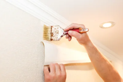 Pose de papier peint à Courçais — revêtements muraux et toiles de verre
